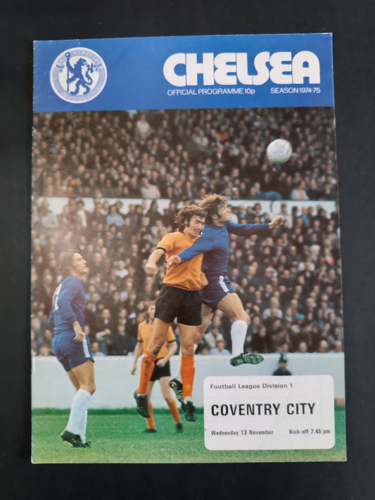 Programma CHELSEA Official Programme anno 1974-75 Chelsea/Coventry City