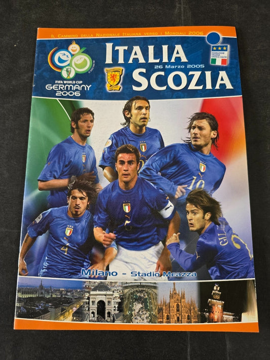programma Originale Italia Scozia qualificazioni Germany 2006
