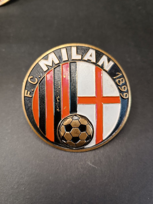 Pins Pin Badge A.C.Milan placca smaltatax auto con viti fissaggio anni 50 2