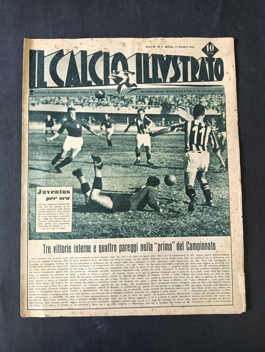 rivista IL CALCIO ILLUSTRATO anno 1945 numero 2 - Juventus Magni Piola