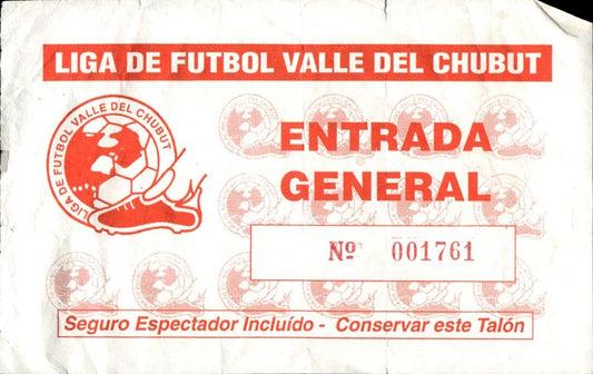 biglietto stadio LIGA DE FUTBOL VALLE DEL CHUBUT