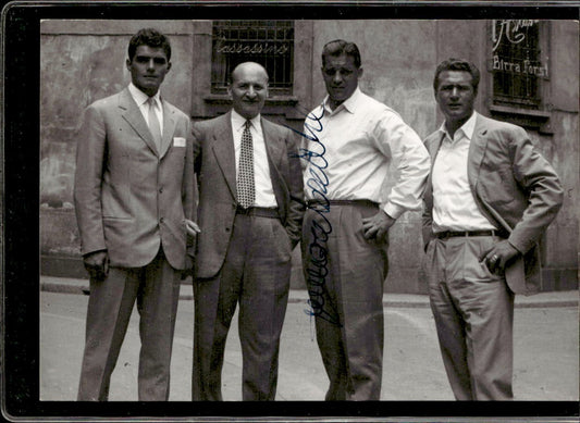 Cartolina Fontana/Brivio/Tognon/Nordahl con autografo