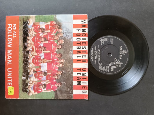 Vinile 45 giri WE ALL FOLLOW MAN UNITED Manchester United football team