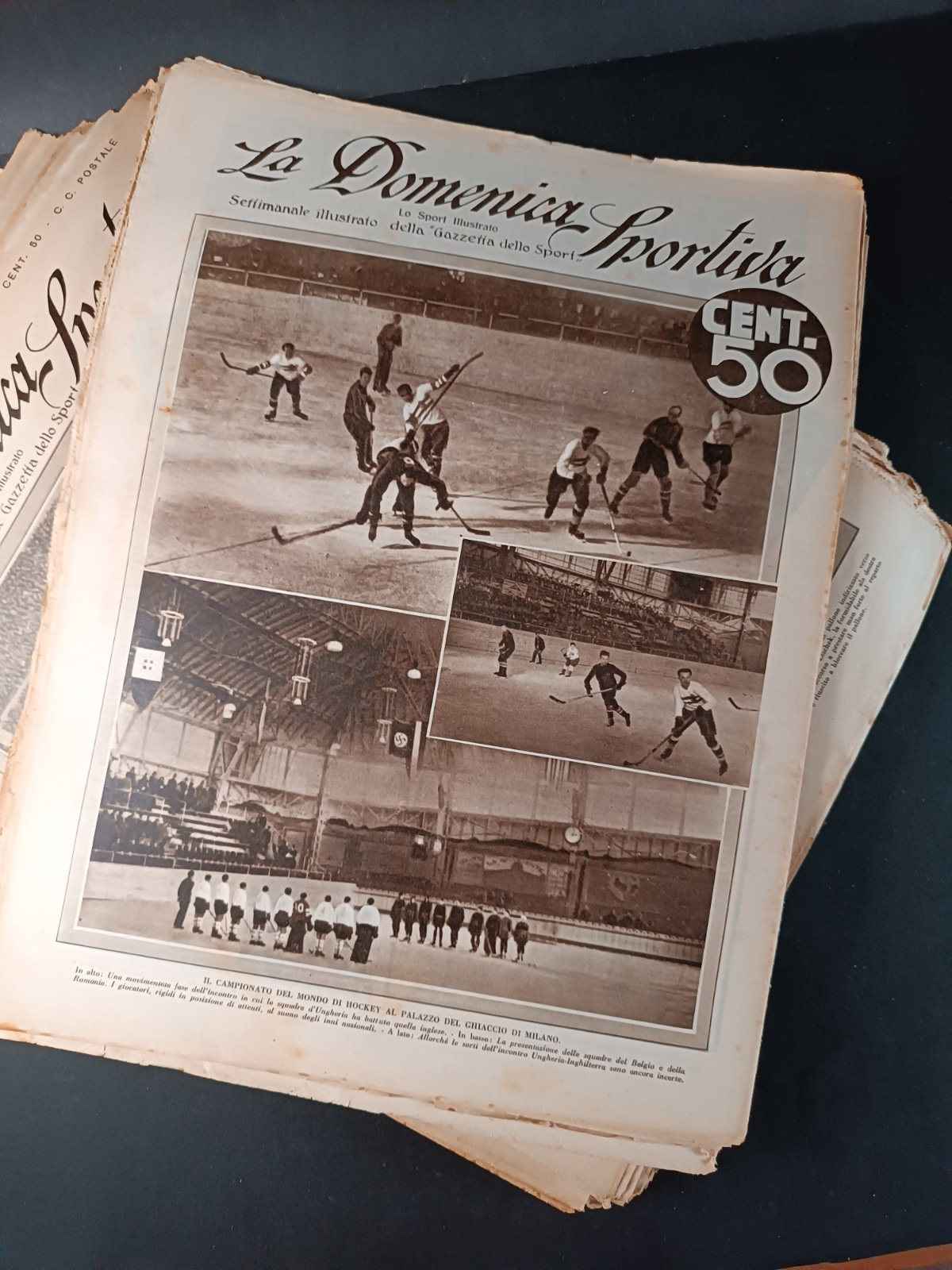 lotto LA DOMENICA SPORTIVA 1934 completa da 1 a 53 numeri con speciale