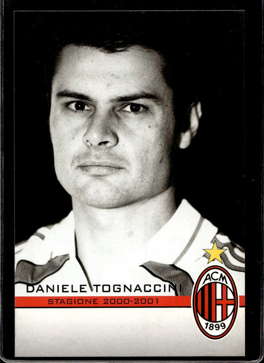 cartolina postcard Calcio Milan 2000/01 - Daniele Tognaccini