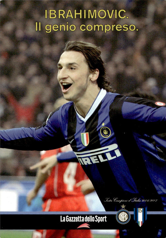 cartolina calciatori Ibrahimovic