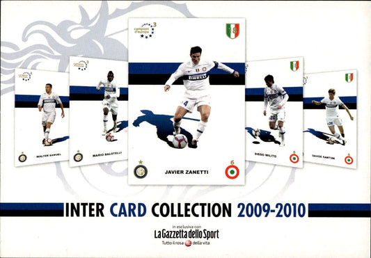 cartolina calciatori Inter card collection2009/10