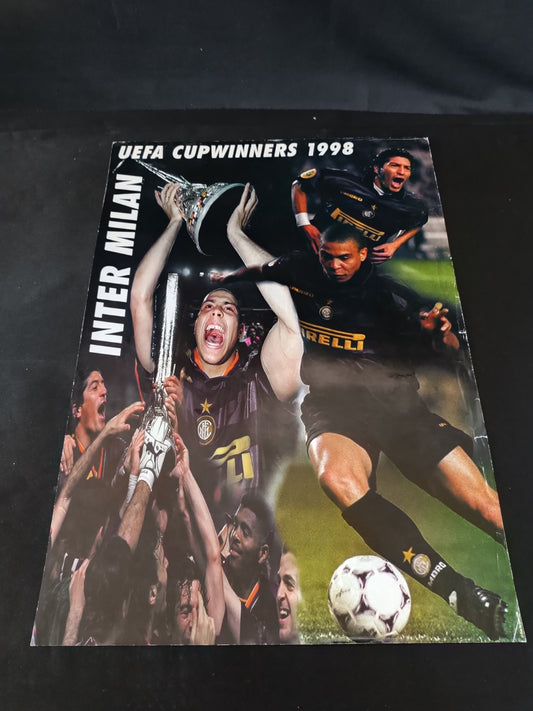 poster INTER Uefa Cupwinners 1998 - serie 19/1000 - 50x70 cm circa