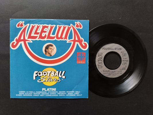 Vinile 45 giri "ALLELUIA" FOOTBALL STARS PLATINI