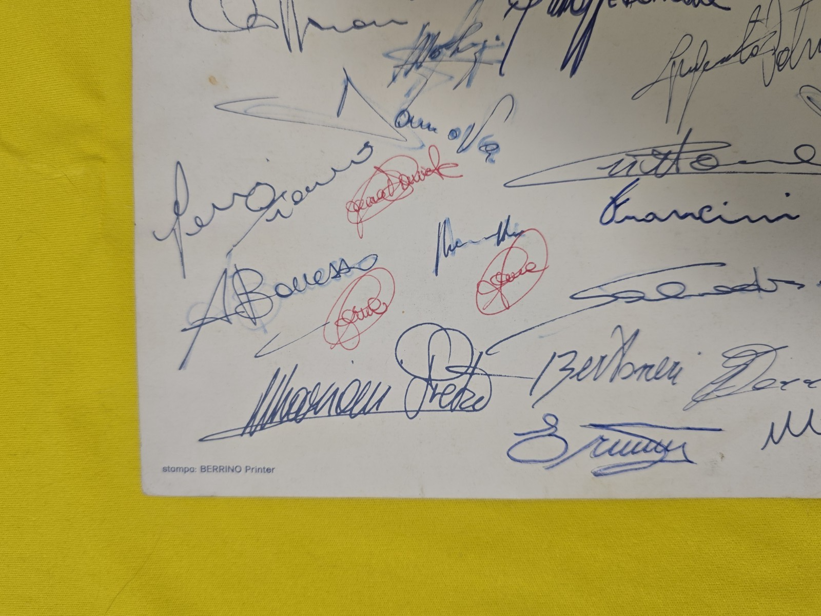 Foto ufficiale Torino calcio Barbero  1981-82 autografi originali della squadra