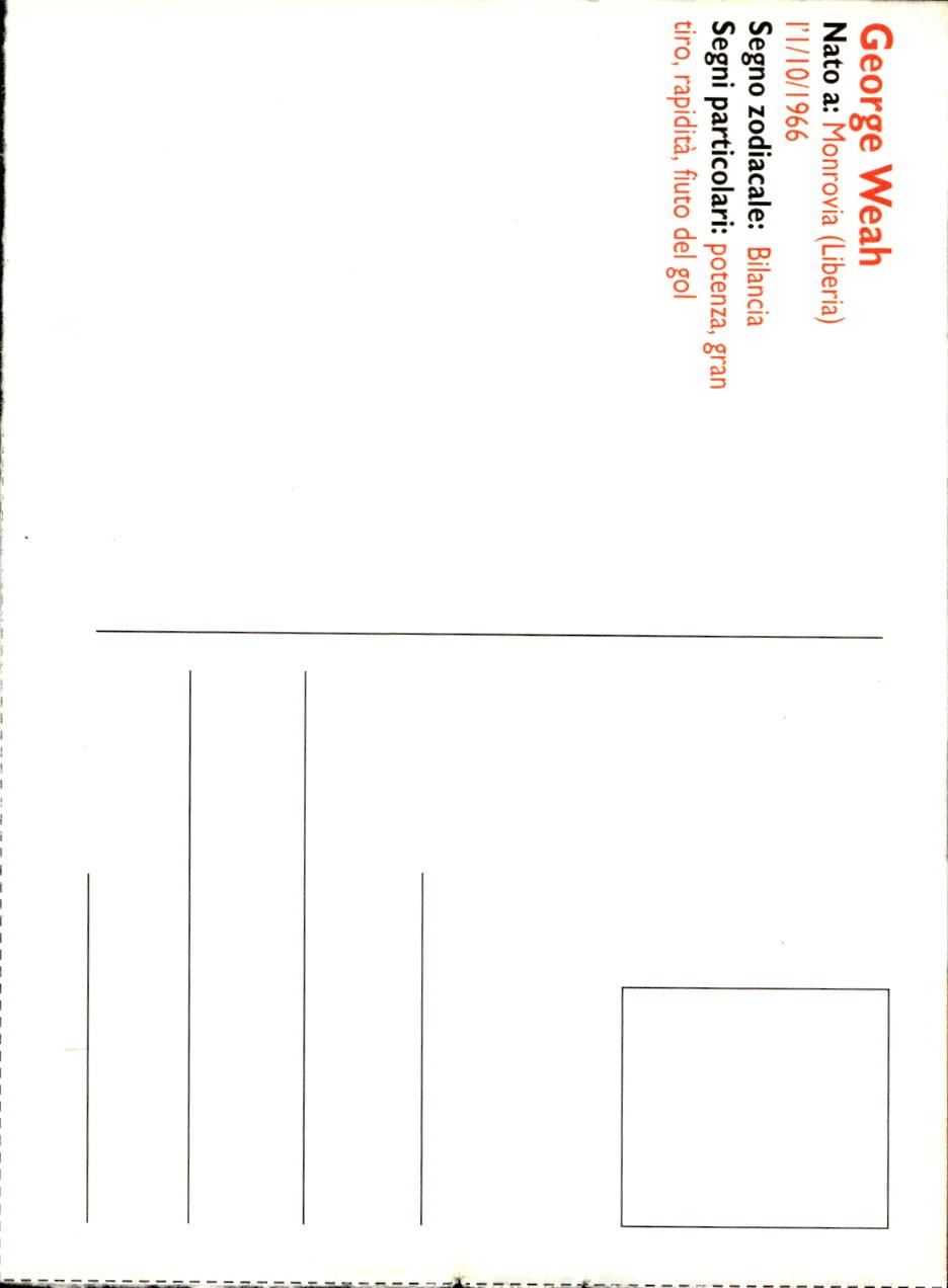cartolina calciatori George King