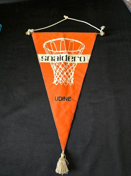 Gagliardetto Pennant  SNAIDERO Udine Basket Originale anni 70/80 (B)