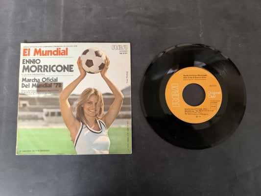 disco 45 giri  El Mundial Ennio Morricome inno ufficiale Mundial 78 argentina