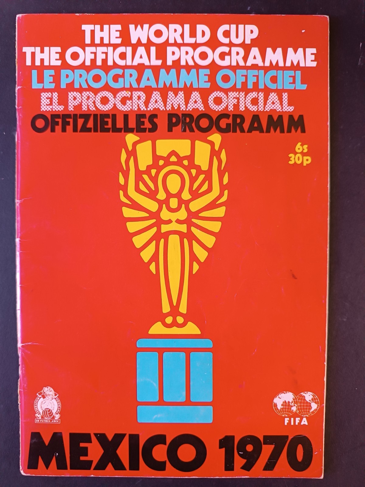 Programma ufficiale Fifa World Cup Mexico 70