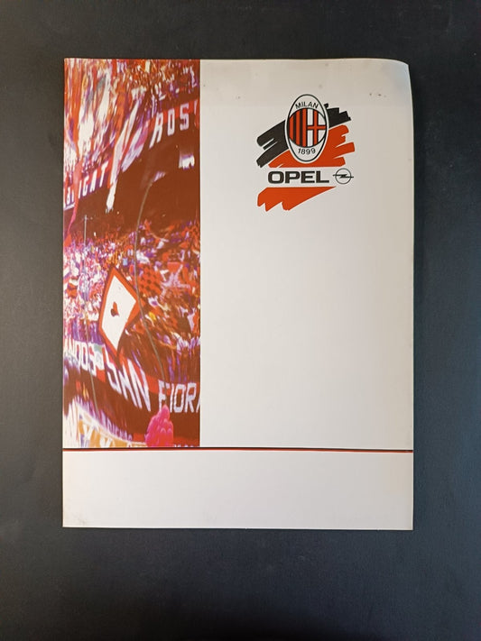 A.c. Milan 1899 foglio sponsor OPEL