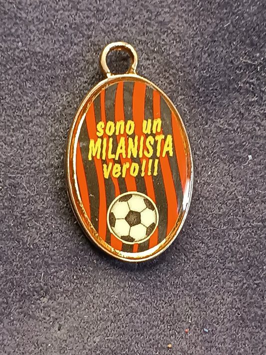 Old Pins Pin Badge Spilla A.C.Milan motto milanista senza ferma piedino 458