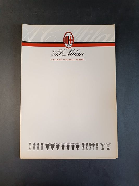 A.C.  Milan cartellina Il Club piu' titolato al mondo