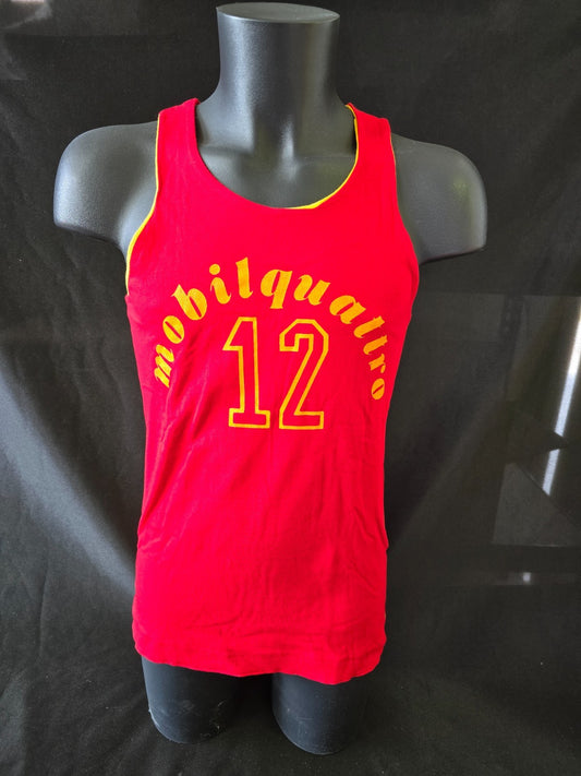 Canotta  MOBILQUATTRO Milano 1958 Basket originale Rodà Antonio nr  12