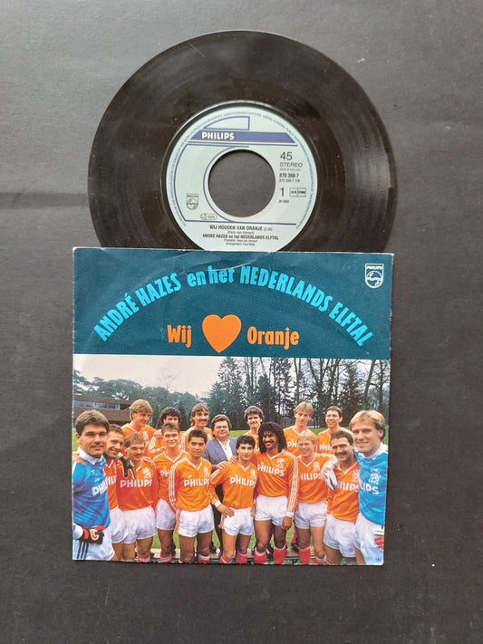 Vinile 45 giri ANDRE HAZES en het NEDERLANDS ELFTAL Wij Oranje