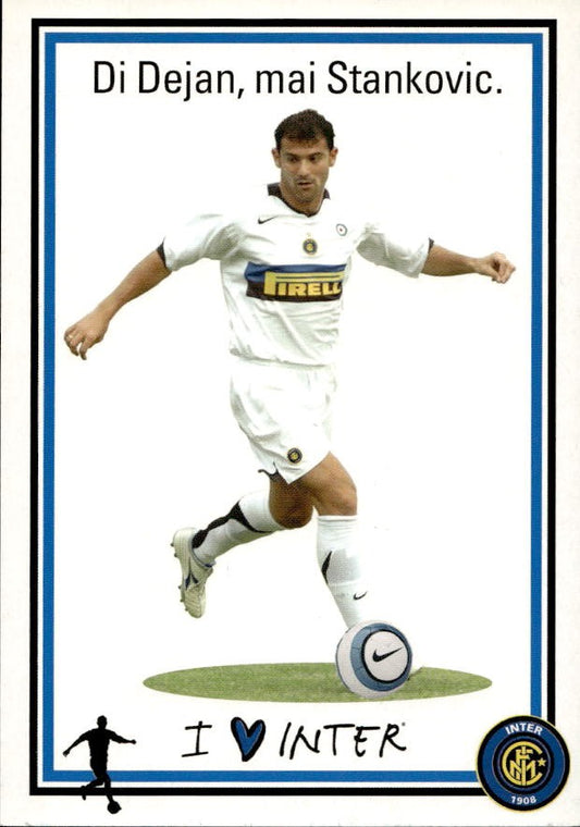 Cartolina calcio calciatore Inter Javier Zanetti con autografo stampato