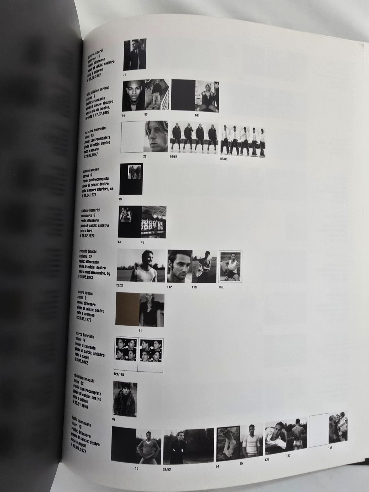 Dolce & Gabbana Libro "CALCIO" 2003 Del Piero e altri pallone in cuoio numerato