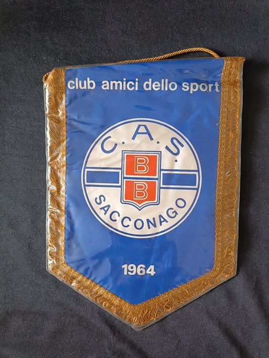 Gagliardetto Pennant Club Amici dello Sport Sacconago Italia 1964 Vintage