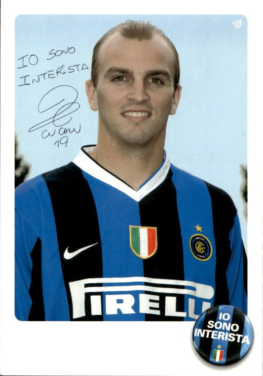 Cartolina calciatore Inter Esteban Mat�as Cambiasso con autografo stampato