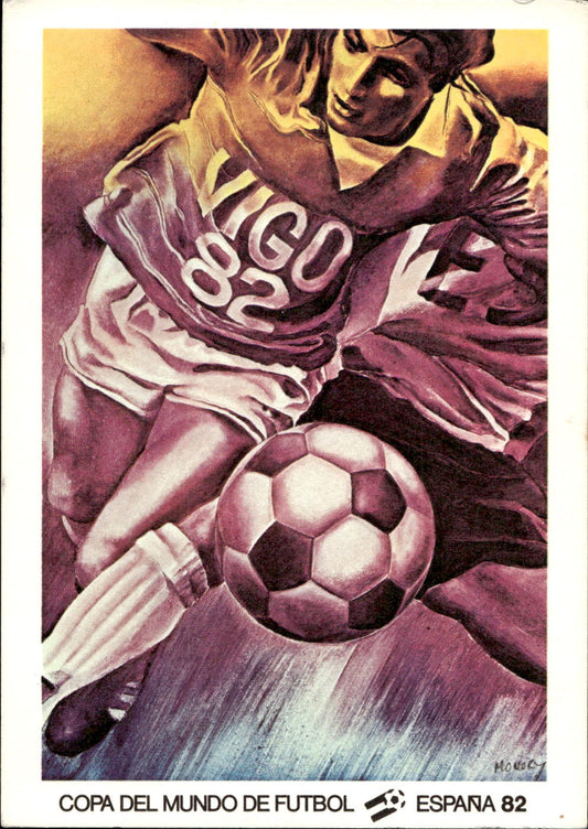 cartolina calciatori Espana 82 Vigo