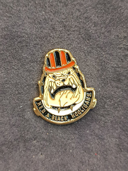 Old Pins Pin Badge Spilla A.C.Milan Red Black Hoolingans no fermapiedino 396
