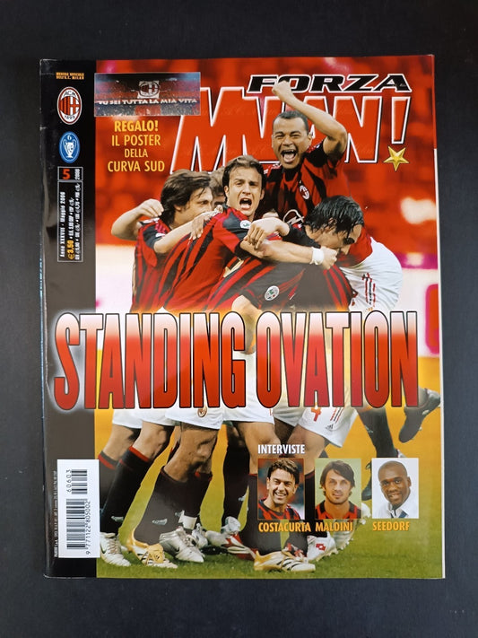 rivista FORZA MILAN - anno 2006 - n 5 Seedorf (con poster)