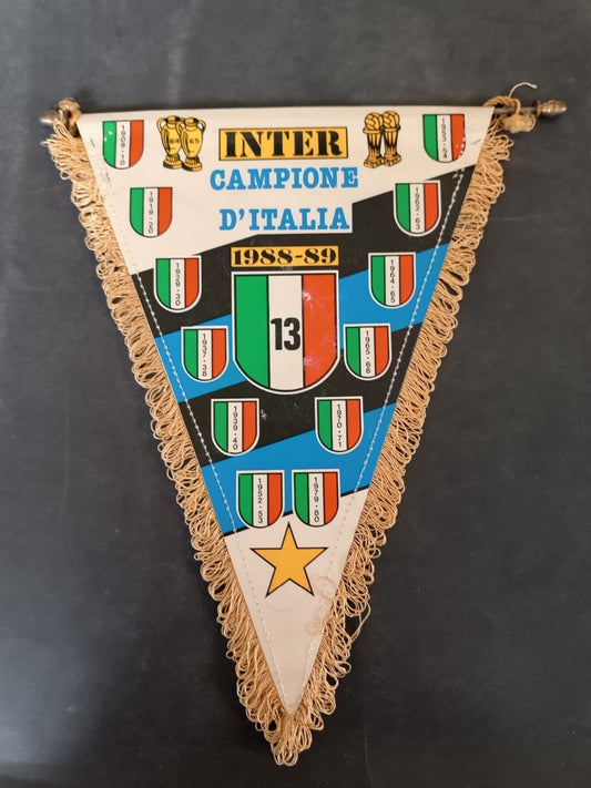 gagliardetto fanion pennant Internazionale fc milano  1908  campione 1988/89