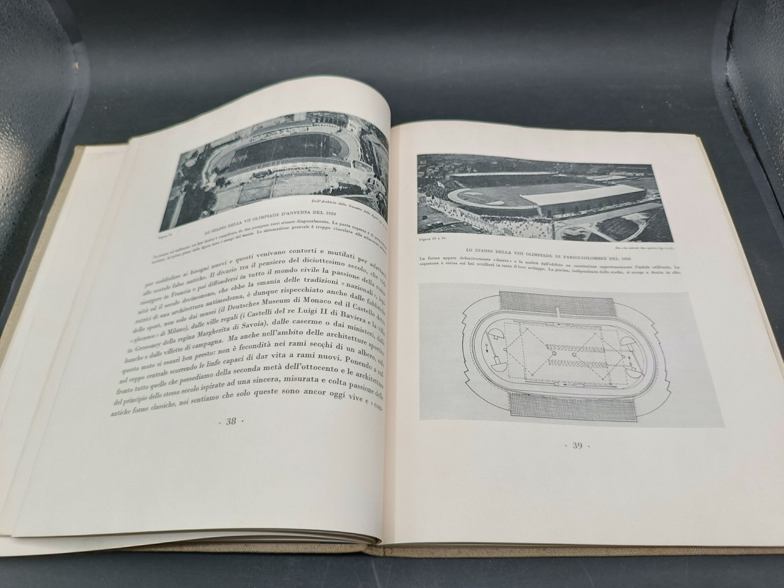 Volume illustrato Stadi Esempi, tendenze, progetti Hoepli 1934