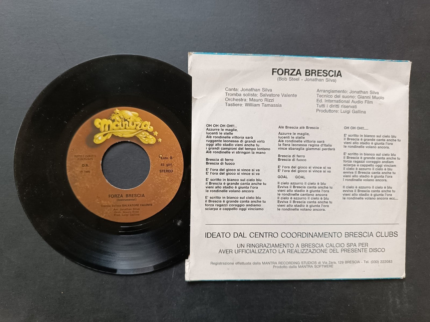 Vinile 45 giri FORZA BRESCIA