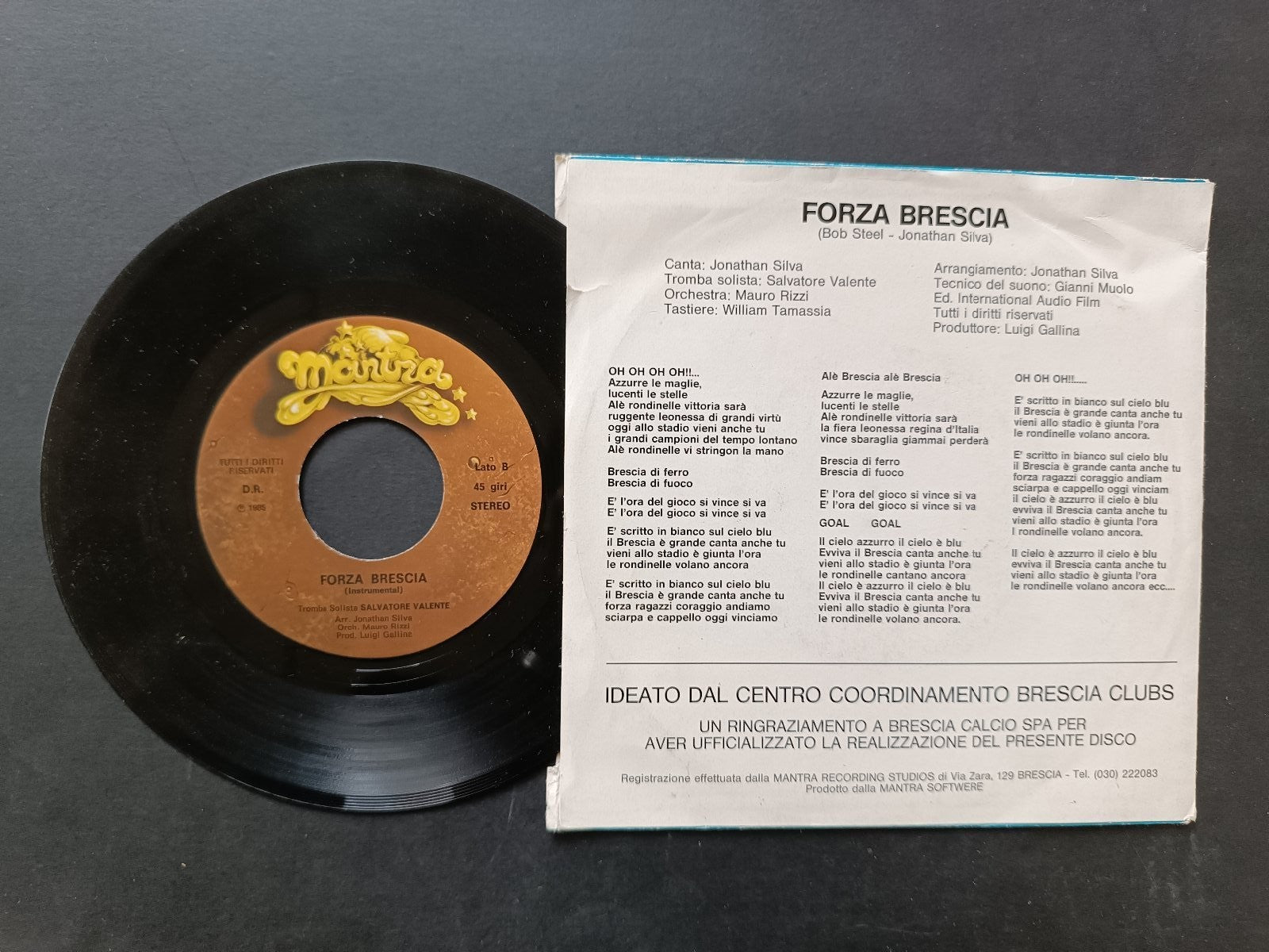 Vinile 45 giri FORZA BRESCIA