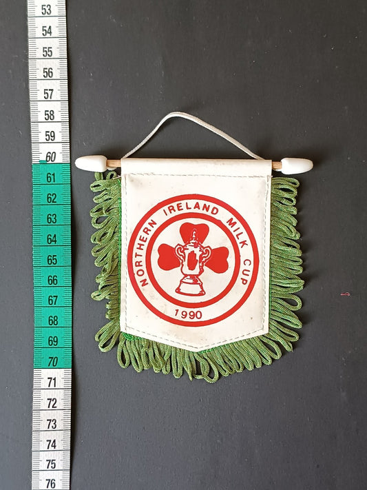 gagliardetto Pennant calcio Norther Ireland Milk Cup 1990