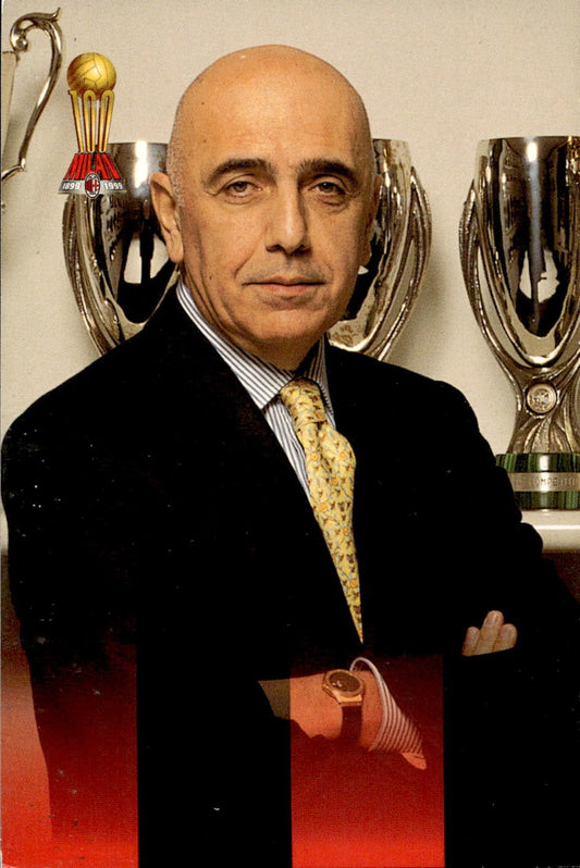 cartolina postcard Milan Calcio 1999/2000 - Galliani