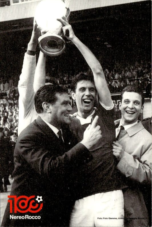 cartolina postcard calcio Milan 100 Nereo Rocco 2012 (5