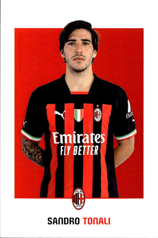 cartolina postcard Calcio Milan 2022/23 - Tonali