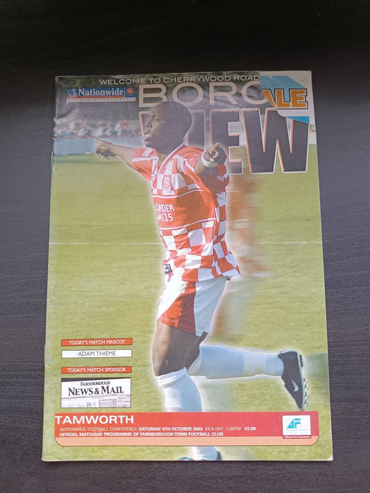 programma calcio Tammworth 4th 2003