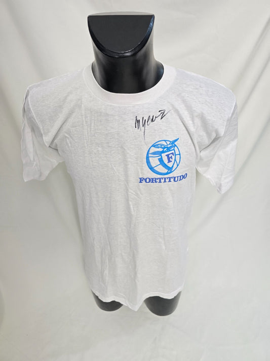 Tshirt in cotone Fortitudo Bologna autografata da..... Basket Pallacanestro
