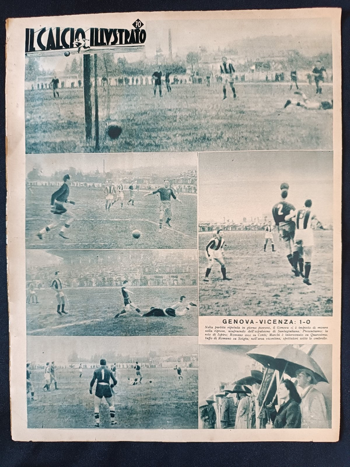rivista IL CALCIO ILLUSTRATO anno 1943 numero 18 Venezia - Roma
