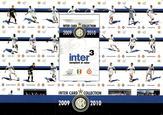 cartolina postcard Calcio Inter Promocard #9585 card collection 2009/10