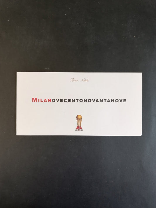 A.c. Milan 1899 biglietto augurale Buon Anno 1999