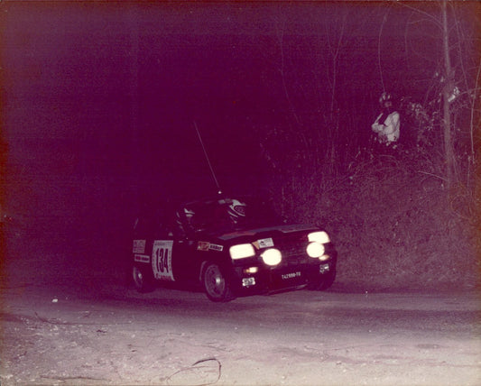 fotografia originale Rally d'epoca Renault 5 Alpine #18
