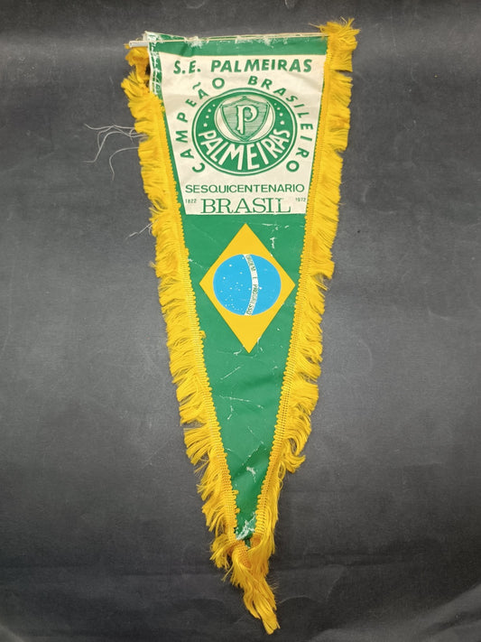 Gagliardetto Pennant Fanion wimpel S.E.  Palmeiras CAMPEÃO SESQUICENTENÁRIO 1972