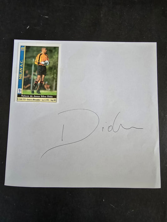 Autografo autograph originale su foglietto  Nelson de Jesus Silva DIDA