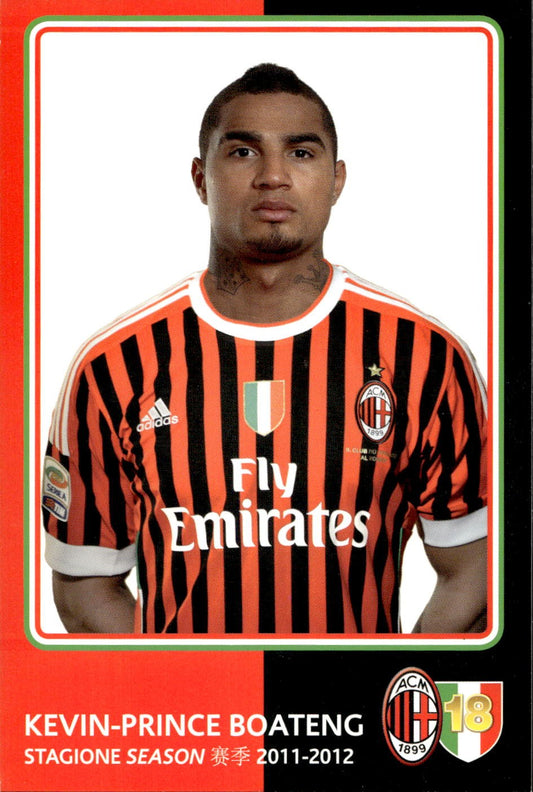 cartolina postcard Calcio Milan 2011-12 - Boateng