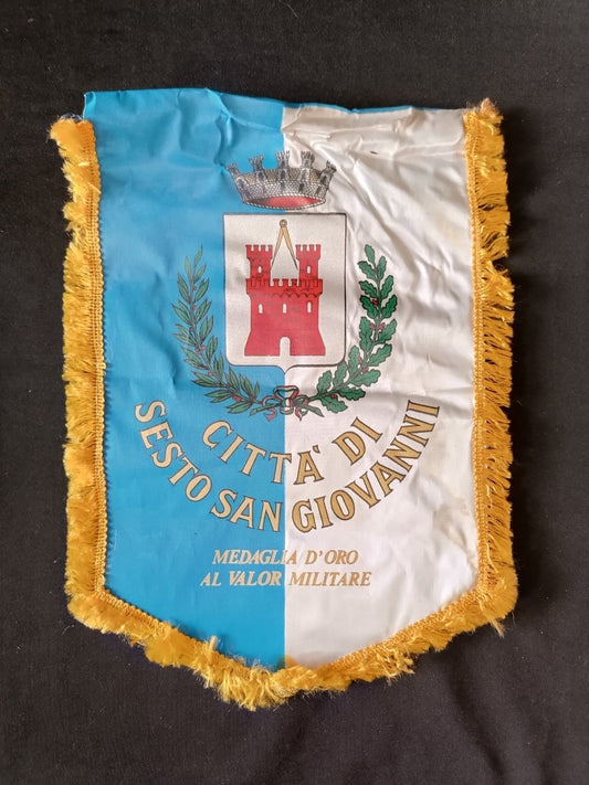 Gagliardetto Pennant Citt� di Sesto San Giovanni Italia Vintage