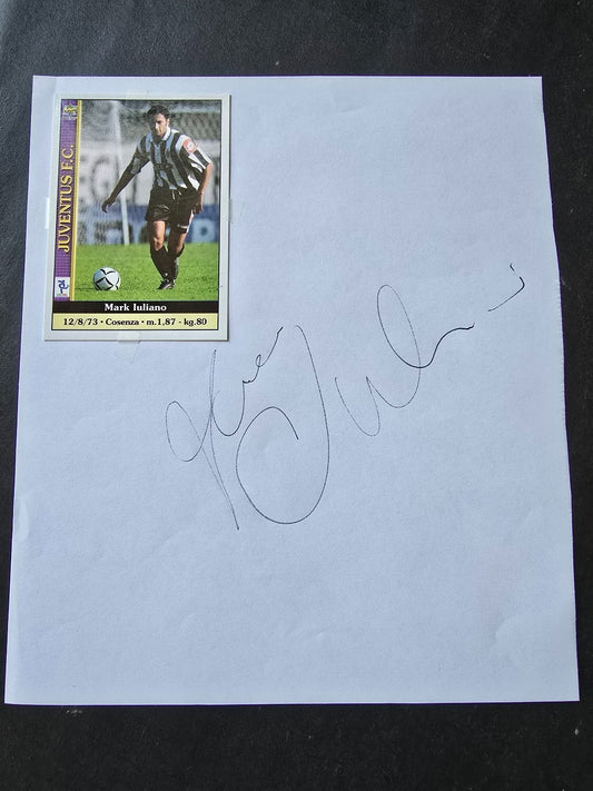 Autografo autograph originale su foglietto  Mark Juliano