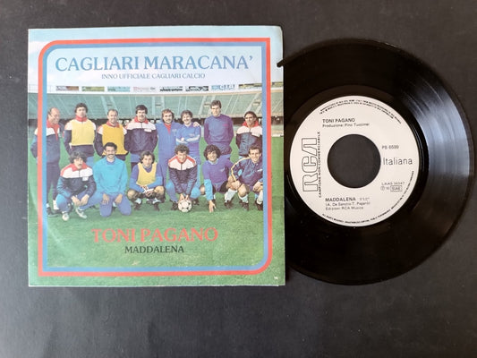 Vinile 45 giri CAGLIARI MARACANA' Inno ufficiale Cagliari Calcio